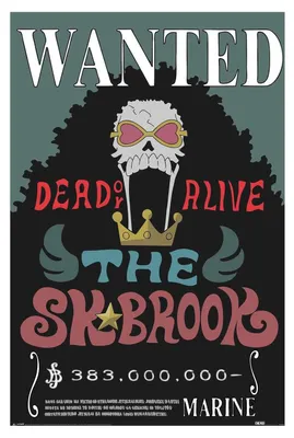 Image de One Piece - Affiche « Wanted Brook » PM13486 (91,5 cm x 61 cm) (Bunt)