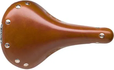 Productafbeelding van Italiaans vintage zadel, leer, honingbruin