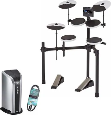 Produktbild von Roland E-Drum TD-02K Schlagzeug mit Monitor-Box und Kabel