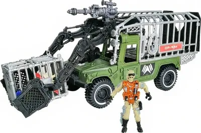 Produktbild von Soldat Dinosaurierjäger Set mit Lastwagen 40 cm