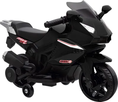 Image de Moto électrique pour enfants, klaxon, phares, musique, noire