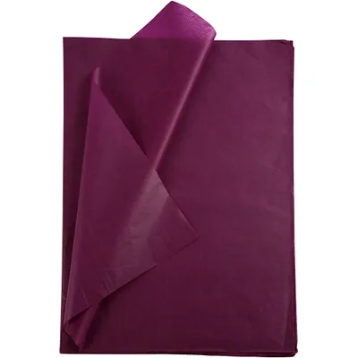 Produktbild von Creativ Company Seidenpapier, Blatt 50 x 70 cm, 17 g, Burgunderrot, 25 Blatt 1 Karton