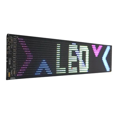 Zdjęcie produktu dla Ekran LED, wyświetlacz LED, tablica reklamowa LED o wymiarach 59,5 cm x 12 cm, elastyczna tablica reklamowa LED, szyld LED