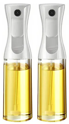 Produktbild von Ölsprüher 2er Set 200ml Öl Sprühflasche Küchen Ölspender Druckspray Flasche für Airfryer Grill Salat Backen BBQ wiederverwendbar BPA-frei Küchenhelfer