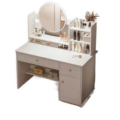 Immagine prodotto di Toilette con specchio e cassetti bianca trucco glamour scandinavo 100 cm