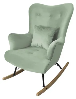 Produktbild von MIRJAN24 Schaukelsessel Zawil, Vintage Relaxsessel, Polstersessel, Wohnzimmersessel vom Hersteller (Farbe: Magic Velvet 2227)