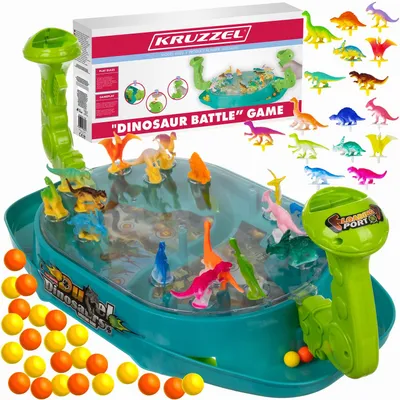 Produktbild von Kruzzel Dino Geschicklichkeitsspiel Interaktive Schlacht Spannendes Spiel