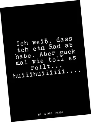 Produktbild von Mr. & Mrs. Panda Grußkarte Ich weiß, dass ich... - Schwarz - Geschenk, Freundin, Freund, Sprüche, Frauen, Postkarte, Postkarten, Ansichtskarten, bildkarte, Kunstkarten