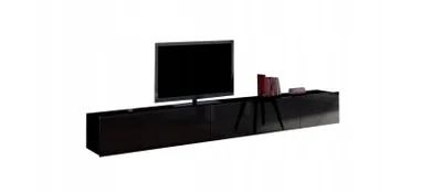 Produktbild von TV-Schrank CALARI Black Gloss 250 cm – Modernität, Funktionalität und Eleganz in einem