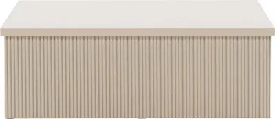 Produktbild von FURNLUX Couchtisch Lenox Beige 90cm / Hauptfarbe: Beige / Abmessungen: 90 x 90 x 30 cm