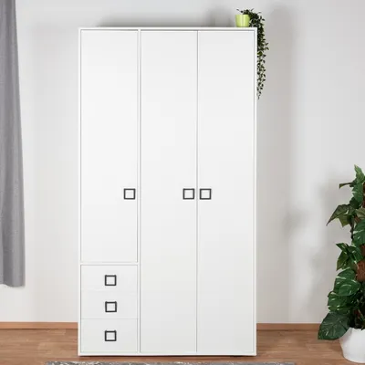 Produktbild von Schrank Kinderzimmer Weiß 236x126x56 cm