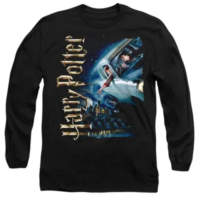 Produktbild von Harry Potter - T-Shirt für Herren/Damen Uni, Langärmlig TV41993 (M) (Schwarz)
