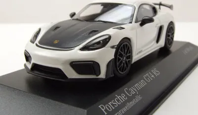 Produktbild von Minichamps 1:43 PORSCHE CAYMAN GT4 RS – 2021 – WHITE W/ BLACK WHEELS