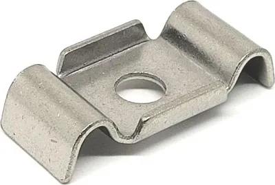 Produktbild von 10x Wellenplättchen in Edelstahl Schmetterling Klemme Pfosten