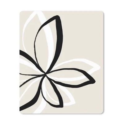Produktbild von MuchoWow® Mauspad Mousepad Blumen - Abstrakt - Minimalismus 30x40 cm - Mousepads - Maus Mat - Pad - Mausunterlage - Mausmatten