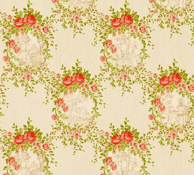 Produktbild von A.S. Création Vliestapete Château 5 Tapete beige grün rot 10,05 m x 0,53 m 344991 34499-1