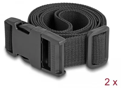 Productafbeelding van Delock 19109 DELOCK Gepäckgurt verstellbar 1,5 m schwarz 2 Stück