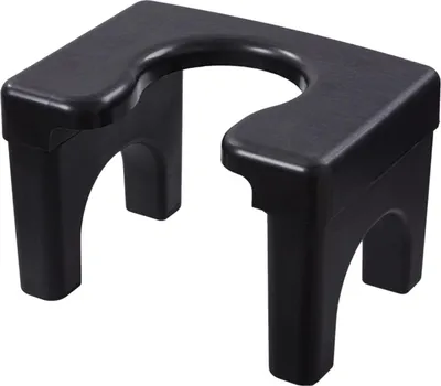 Produktbild von Hockender Toilettenhocker Stuhl Tragbarer Toilettenstuhl Rutschfester Hygienischer Badehocker Multifunktionaler Toilettenstuhl Hoch Schwarz Erwachsene Version