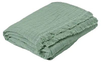 Produktbild von Gestepptes Plaid aus Baumwollgaze