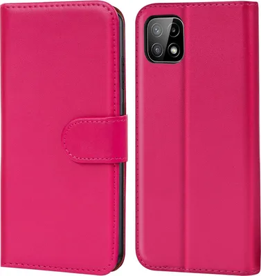 Produktbild von Conie Klapp Tasche für Samsung Galaxy A22 5G Kartenfach Rundumschutz Hülle in Pink