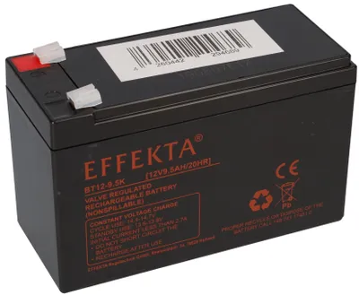 Produktbild von Effekta BT 12-9,5K / 12V 9,5Ah Blei Akku / Blei-Vlies Akku AGM VRLA