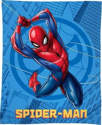 Produktbild von Unyqoos® Spider-Man Fleeceplaid Action – Kuscheldecke für Kinder & Fans, Sofadecke 125 x 150 cm, 100% Polyester