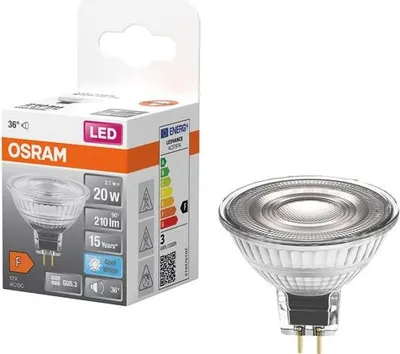 Image de Spot Mr16 Led 36 Verre 2.6w Gu5.3 230lm 2700k Chaud - Ledvance  Gp