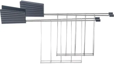 Produktbild von Alessi Toastklammern für den Plissé-Toaster - grau - Michele de Lucchi - MDL08RACKG
