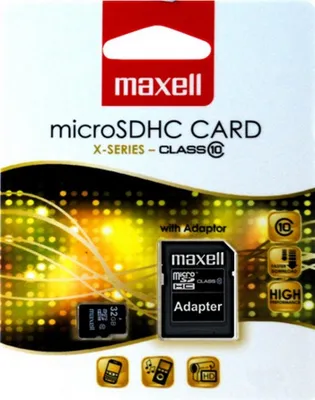Produktbild von Maxell TMSD075, 32 GB, MicroSDXC, Klasse 10, Schwarz