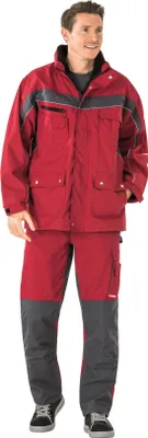 Produktbild von Planam Plaline Allwetterjacke rot/schiefer L