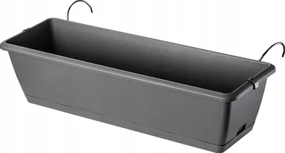 Obrázok produktu pre KADAX kvetináč s držiakom "Perama", kvetináč, kvetináč v štýle vidieckeho domu, s gumeným korkom, 60 cm, sivá