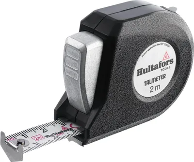 Obrázok produktu pre Hultafors Bandmaß Talmeter Länge 2 m Bandbreite 16 mm automatische Arretierung