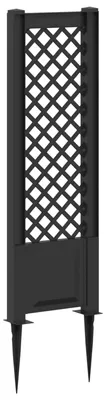 Produktbild von vidaXL Trellis mit Spike Anthrazit 43 x 6 x 165 cm PP
