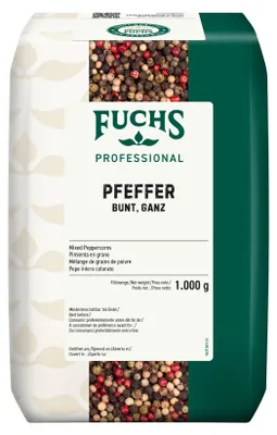 Image de Fuchs Poivre coloré entier de poivre vert blanc noir 1000g