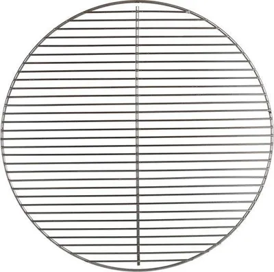 Zdjęcie produktu dla Zestaw do grillowania – okrągła siatka do grillowania ze stali nierdzewnej, 49 x 49 cm, do gotowania na świeżym powietrzu