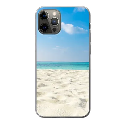 Produktbild von MuchoWow® Handyhülle Schutzhülle Hülle für iPhone 12 Pro Tropisch - Strand - Meer Silikon Softcase Handy Hülle - Abdeckung