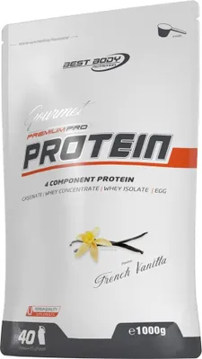 Produktbild von Best Body Nutrition - Gourmet Premium Pro Protein - 1000 g Zipp-Beutel, 1 x 1000 g Zipp-Beutel, Geschmack: French Vanilla