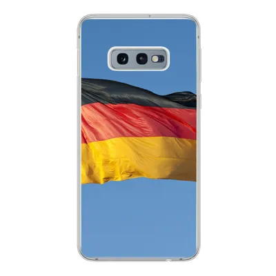 Produktbild von MuchoWow® Handyhülle Schutzhülle Hülle für Samsung Galaxy S10e Foto der deutschen Flagge Silikon Softcase Handy Hülle - Handy