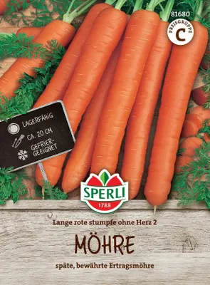 Produktbild von Sperli Möhren Lange rote Stumpfe ohne Herz 2 - Gemüsesamen