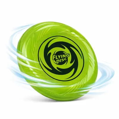 Obrázok produktu pre Lietajúci tanier Frisbee pre deti a dospelých – hádací tanier ako hračka do záhrady, na pláž a do prírody (zelený)