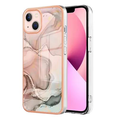 Immagine prodotto di Custodia per iPhone 15 custodia in silicone TPU a fantasia, paraurti antiurto Crème