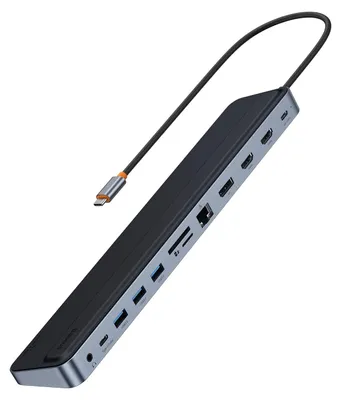 Obrázok produktu pre Baseus Dokovacia stanica 12 v 1, 4K HDMI, USB-C, Ethernet