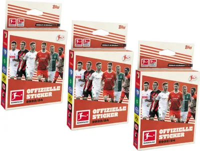 Produktbild von Topps Bundesliga Sticker 2024 - Fußball Sammelsticker - 3 Blister