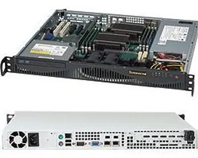 Produktbild von Supermicro SC512 F-350B1 - Rack - einbaufähig - 1U - ATX