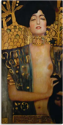 Produktbild von Gustav Klimt: Judith I., 1901, Produkt:Leinwand, Größe (HXB):100x50 cm / Leinwand
