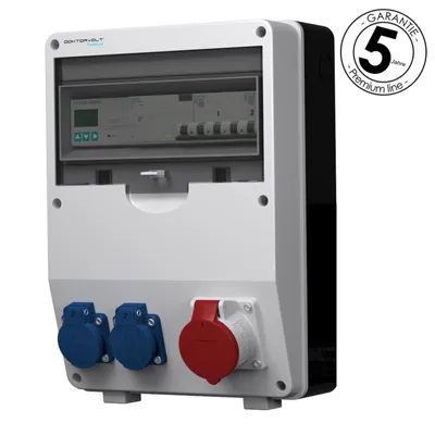 Produktbild von Stromverteiler pTD-S/FI 16A 2x230V 3P Zähler SIEMENS und MENNEKES Doktorvolt 4784