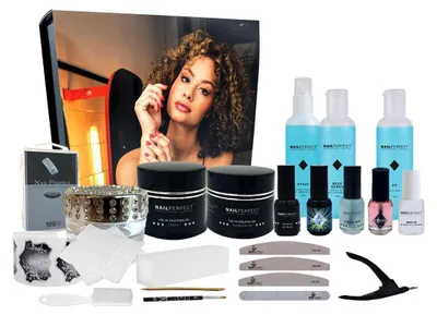 Image de Kit de démarrage pour gel de modelage LED/UV - Nail Perfect