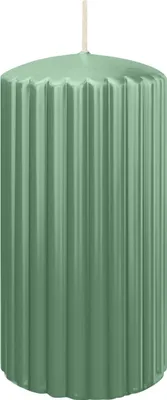 Produktbild von Rillen Kerzen Reseda 150 x Ø 80 mm, 4 Stück