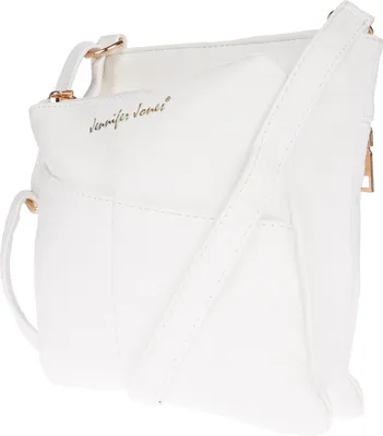 Produktbild von Damen Schultertasche Umhängetasche Freizeittasche Handtasche aus butterweichem PolyurethanTasche Weiss