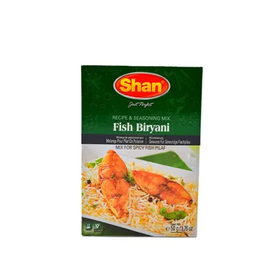 Produktbild von Shan Fish Biryani Gewürzmischung – Aromatische Mischung für würzigen Fischpilaf, 50 g